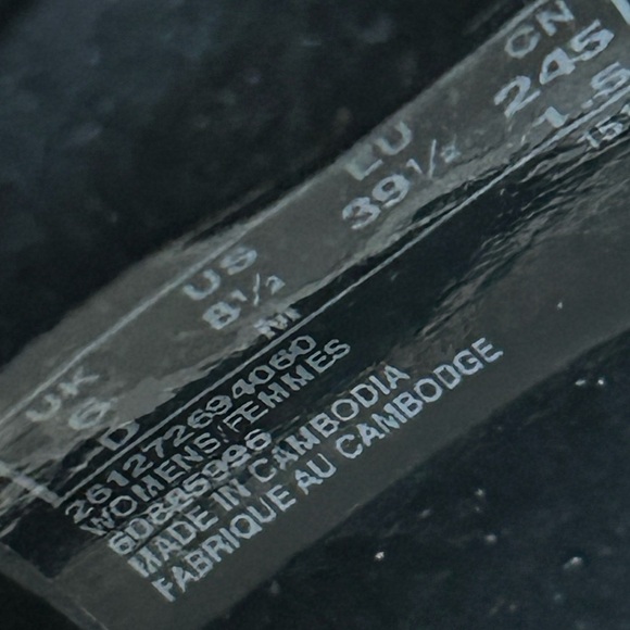 CLARKS LILLIA LOLA BLACK NUBUCK LEATHER PLATFORM CASUAL SHOES, WOMENS SZ 8.5 - Picture 9 of 9